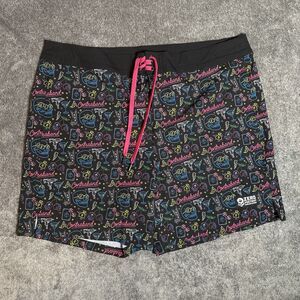 Zero Foxtrot Contraband Ripstop Board Shorts 7” Mens 2X Unlined Skulls Neon 2024